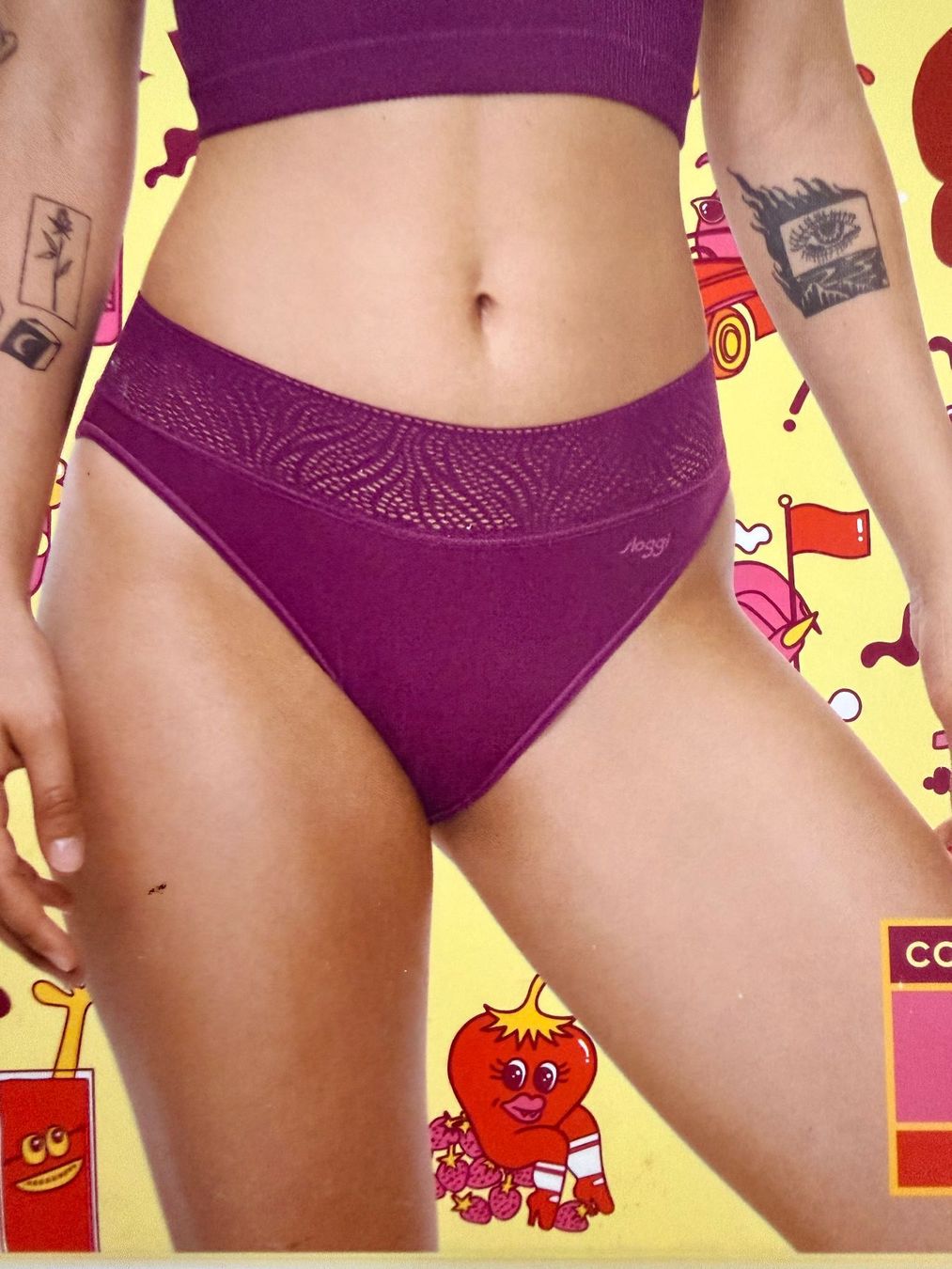 Sloggi Altra biancheria intima: SLOGGi, Tai, Menstruationsslip, Grösse L, Farbe Violett – Nuovo e nell'imballaggio originale da Rudolfstetten venduto da gst_g7xl 3