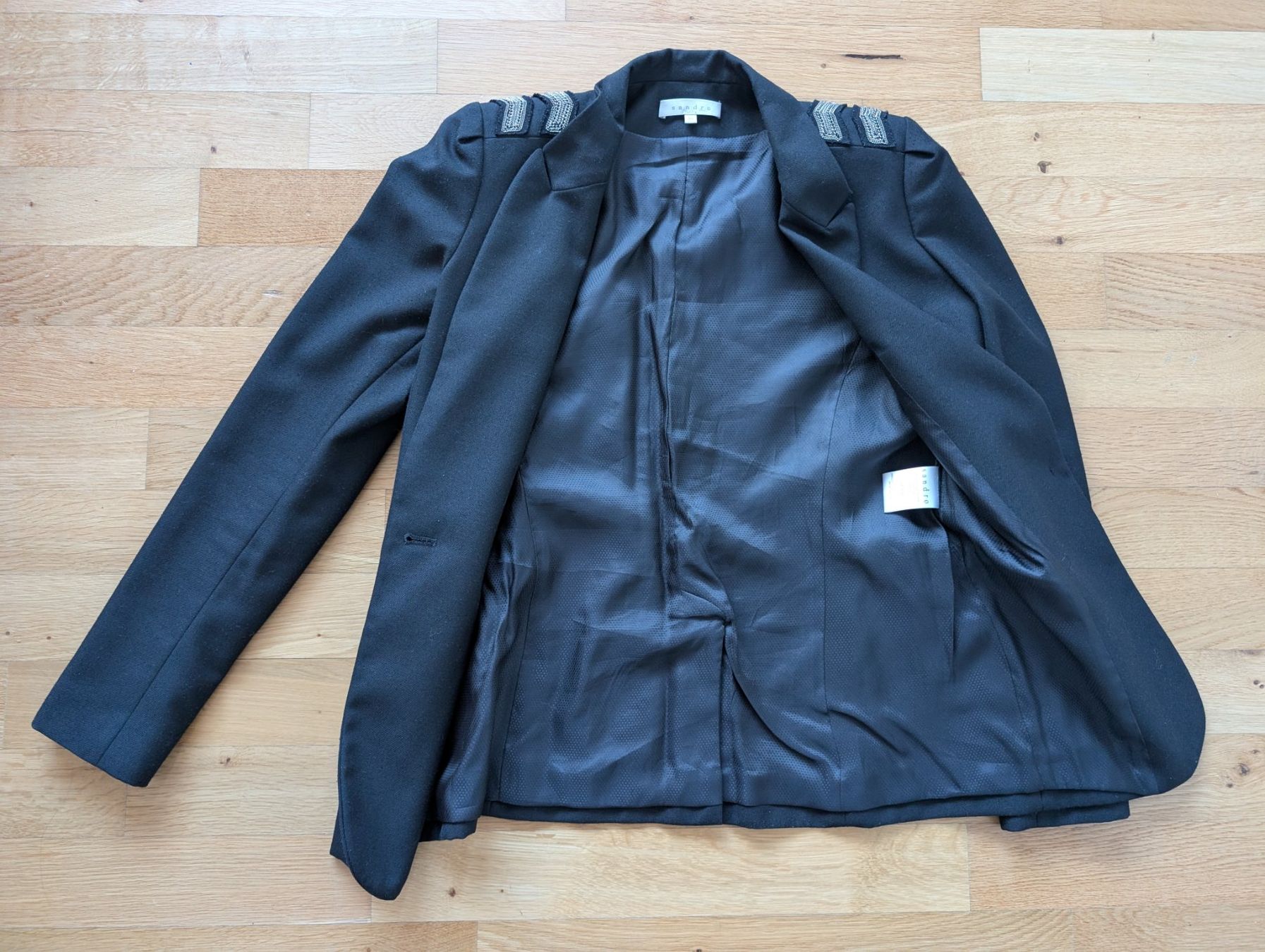 Sandro Giacche: SANDRO Schwarzer Blazer Gr. 40 – Usato da Brugg AG venduto da dan_ln78 2