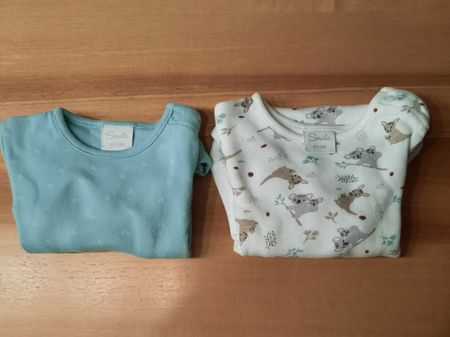 2er Set Bodies Grösse 62/68, Smile, neuwertig