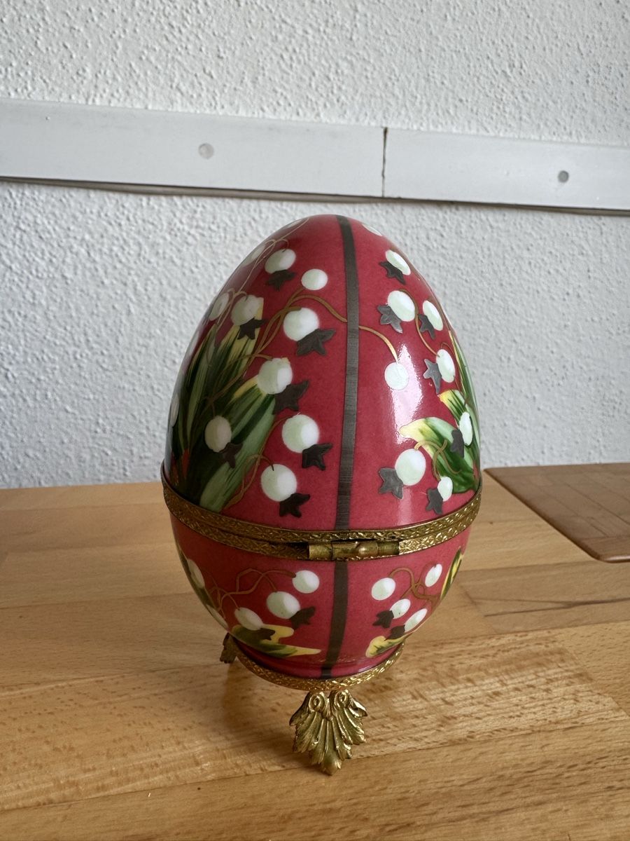 Sculture & Statue: Original Faberge silber Ei – Usato da Rheinfelden venduto da Duras 2
