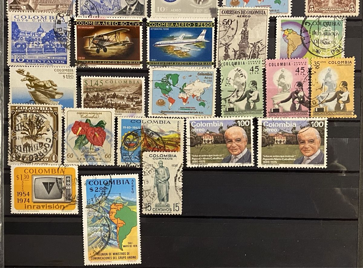 Tutti i francobolli: Timbres - Colombie – Usato da Petit-Lancy venduto da Solcarm 2