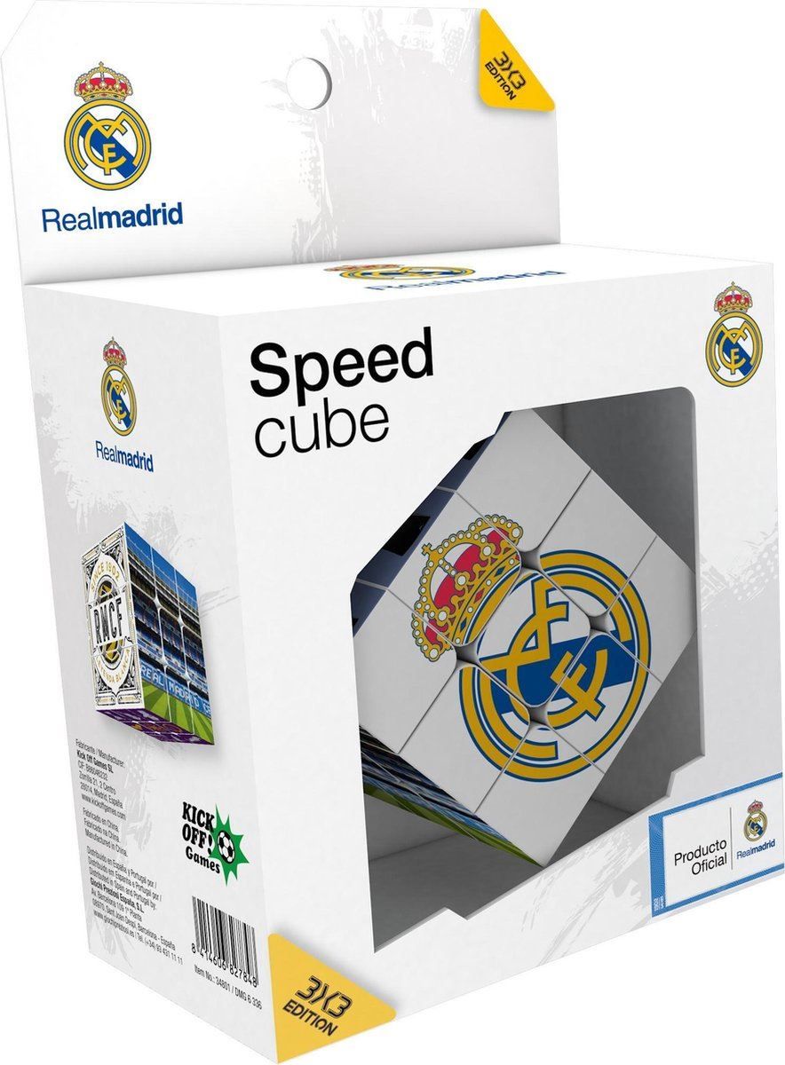 Giochi: Real Madrid Rubik's Cube Zauberwürfel – Nuovo e nell'imballaggio originale da Wil SG venduto da Football-Legends 1