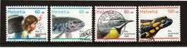 Satz Pro Juventute 1995 Weihnachtsmarke-Tiere