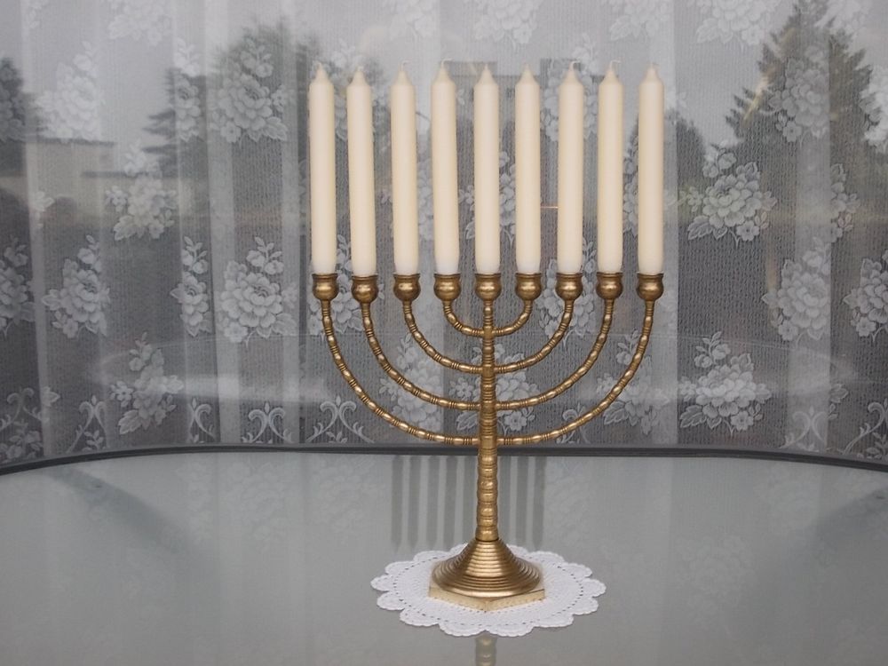Portacandele Menorah, portacandele hanukka,Portacandele hanukka per candele da 0,51 pollici di diametro, Menorah staccabile a 7/9 Rami, Menorah Vintage in Ferro di Hanukkah per Shabbat, Tabernacolo