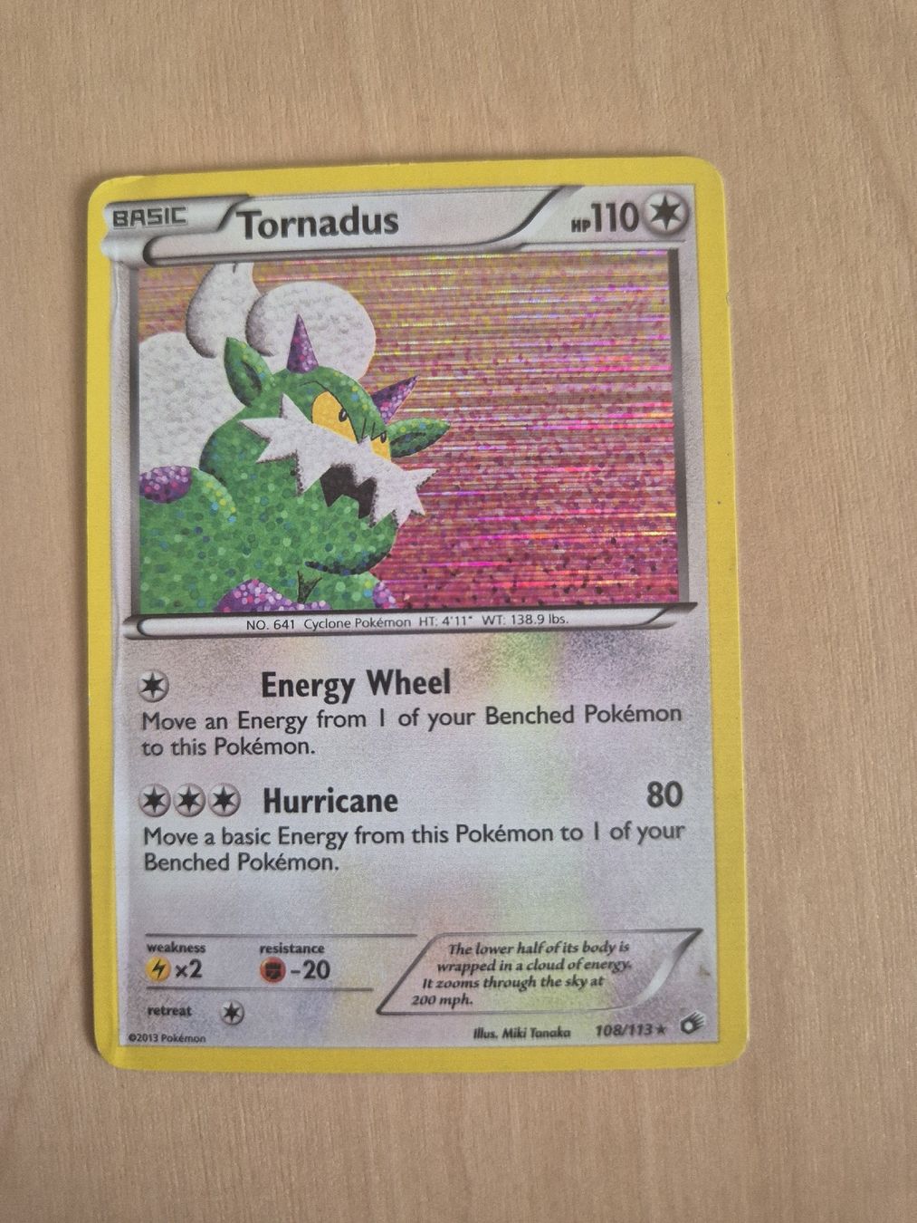 Pokémon Carte collezionabili: Pokémon Tornadus holo - 2013 – Usato da Oron-la-Ville venduto da n_a_t_e_a_g