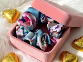 Scrunchie Seide - Handgemachtes Seide Haargummi - Neu!