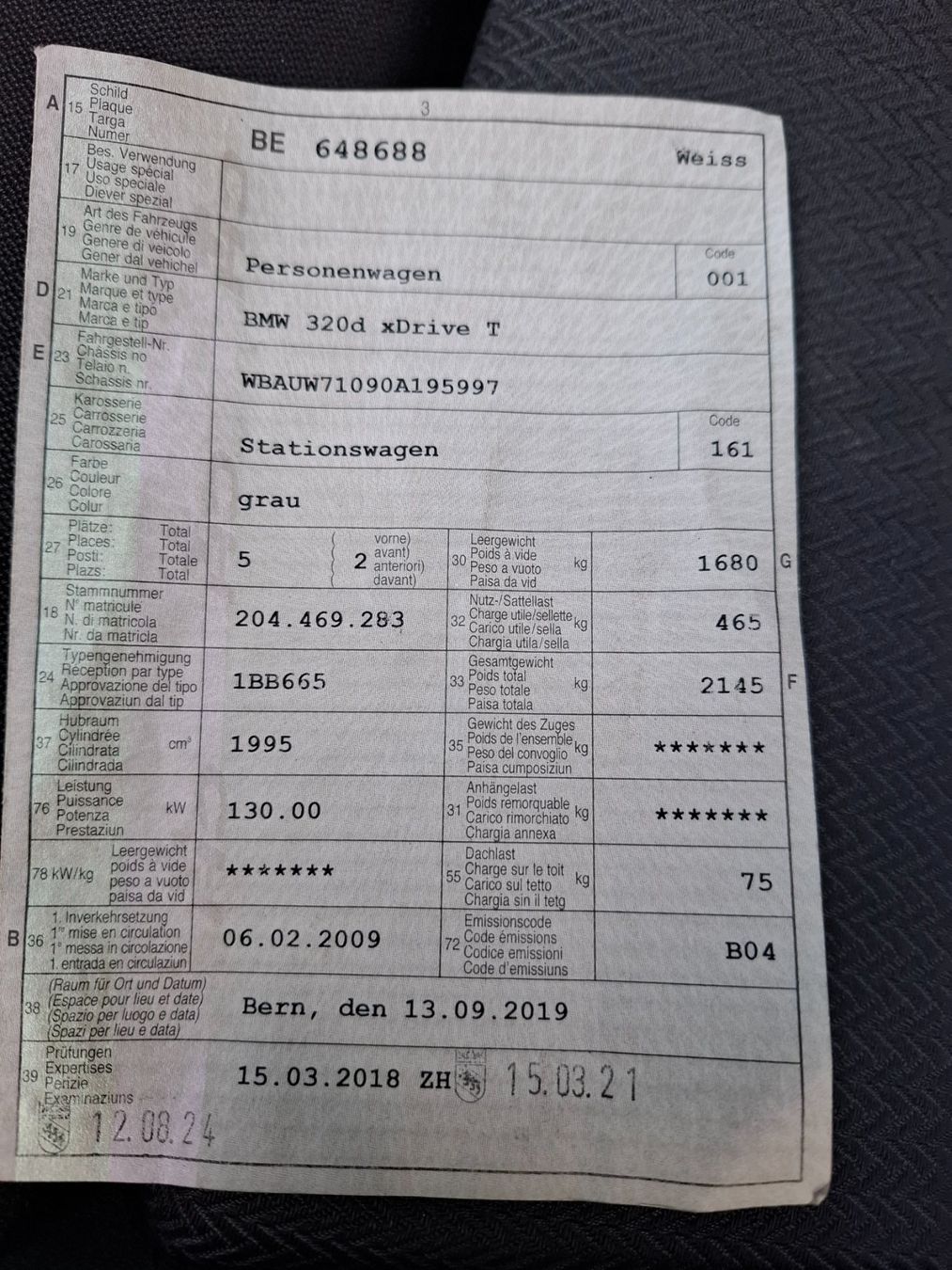 Automobili: BMW 320d xDreive T – Usato da Niedermuhlern venduto da Housi7 9