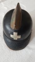 Antique Early 1900's Swiss Leather&Copper Fireman's Helmet.