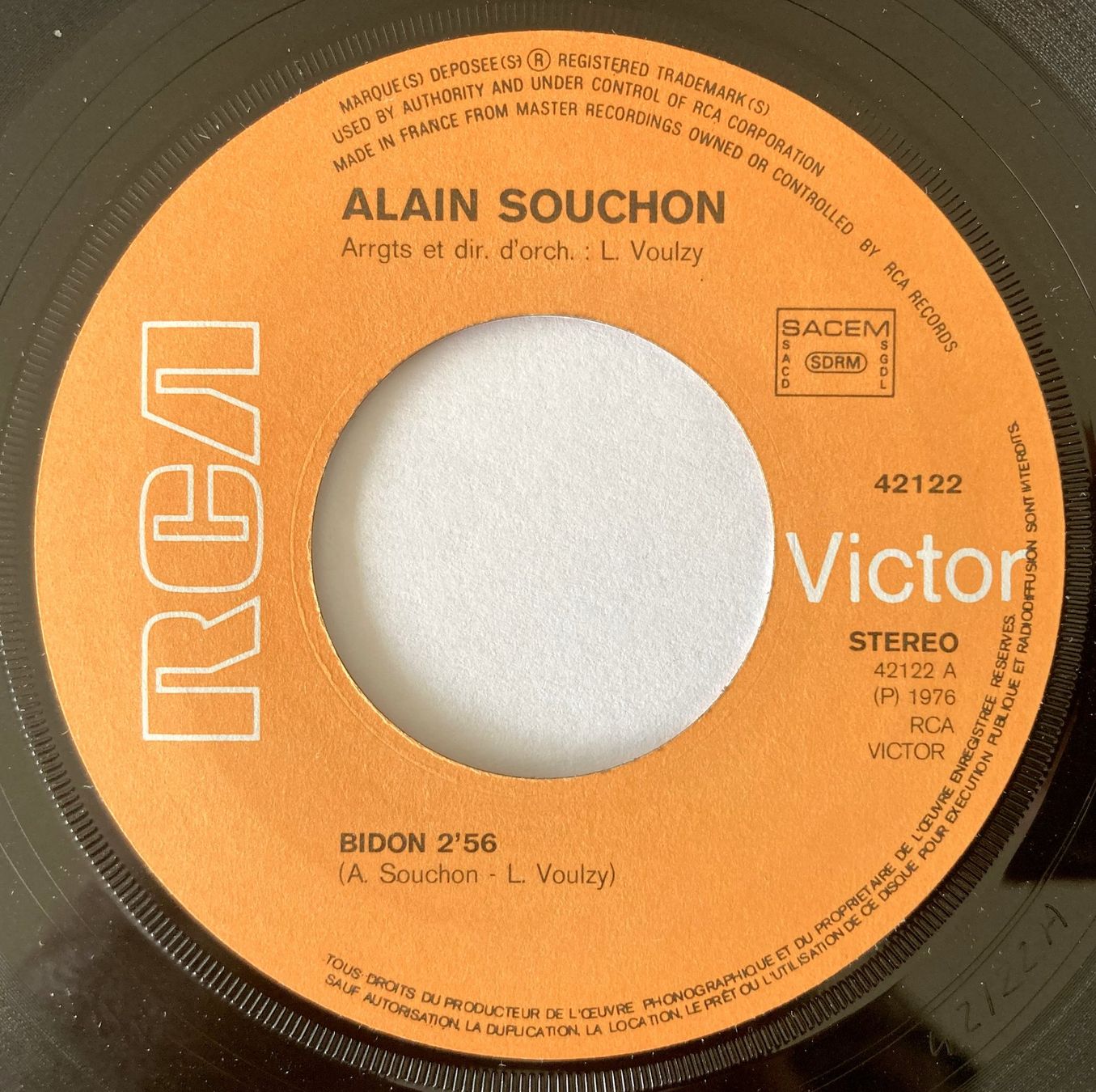 Vinyles: ALAIN SOUCHON - BIDON – D'occasion à Bottens par hotter-than-hell 2