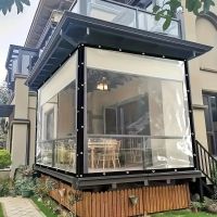 PVC Transparente Plane mit Ösen Schutzplane LKW Folie 2x2m