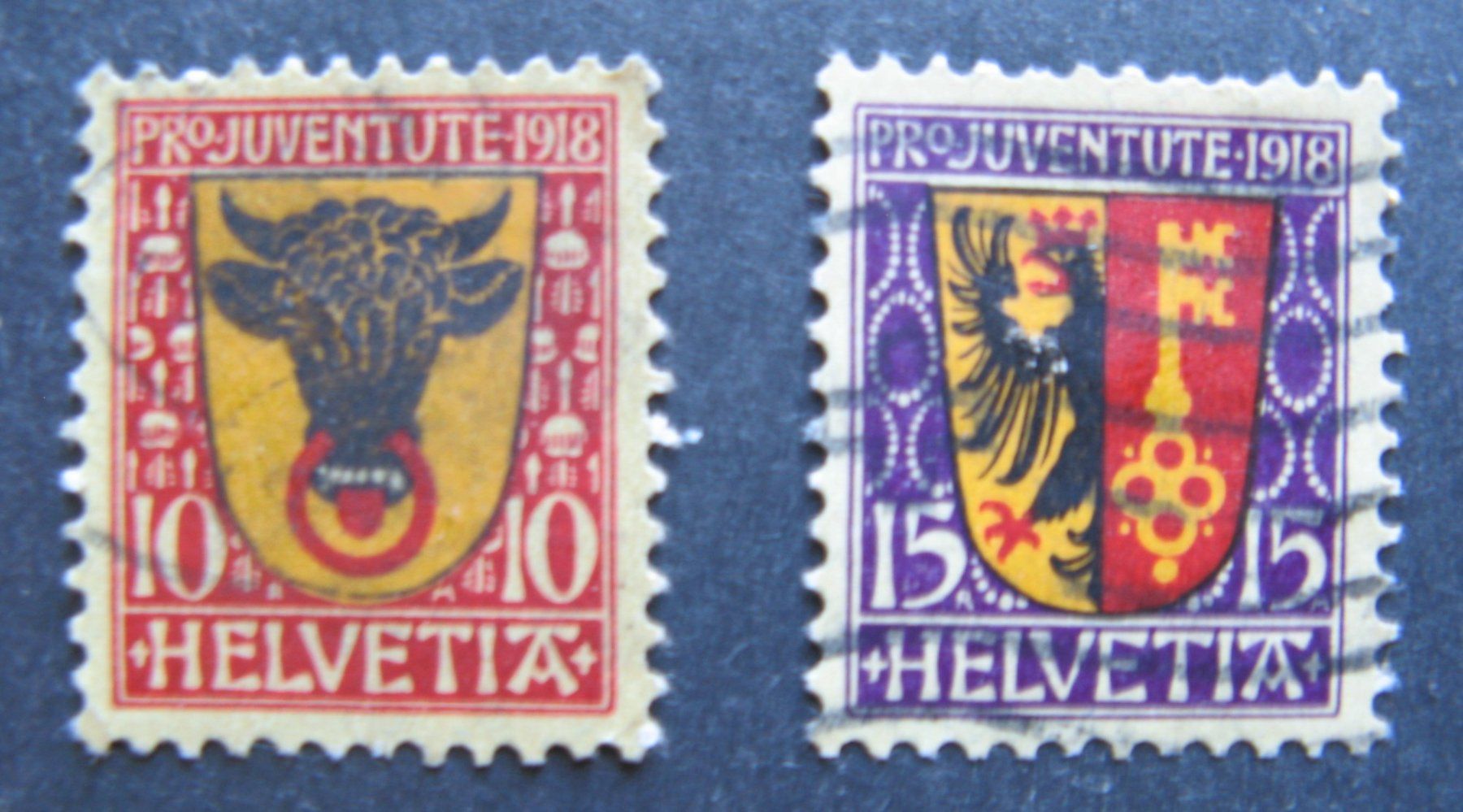 Alle Briefmarken: PJ 1918 Satz gestempelt 2 – Gebraucht aus Frauenfeld von Interessent1