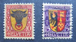 PJ 1918 Satz gestempelt 2