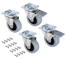 Set aus 4 Lenkrollen für Möbel Ø50mm