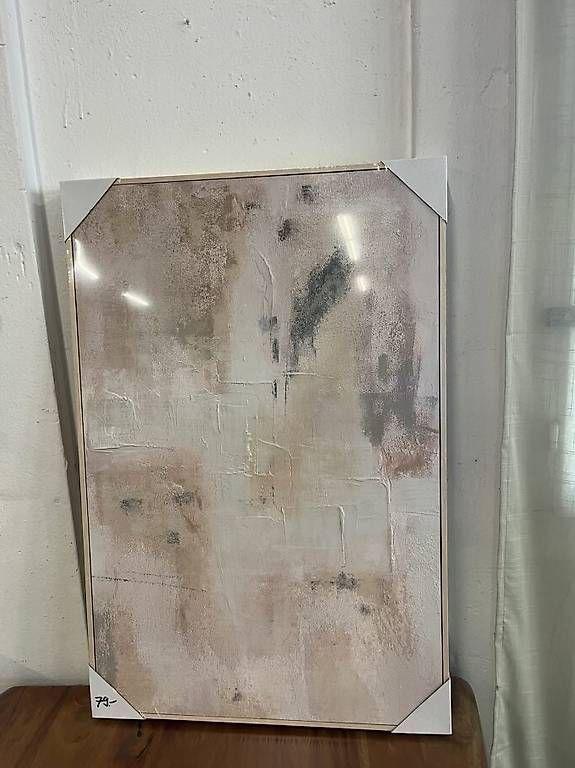 Dipinti: Abstraktes Bild Silpa Beige 60x90 – Usato da Zollikofen venduto da uniqueroom 1