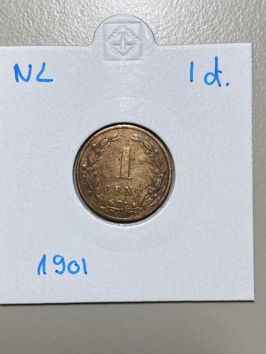 Toutes les monnaies: NL - 1 cent - 1901 – D'occasion à Payerne par Mike1682