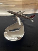 Swissair Flugzeug Modell Aschenbecher Metall silber