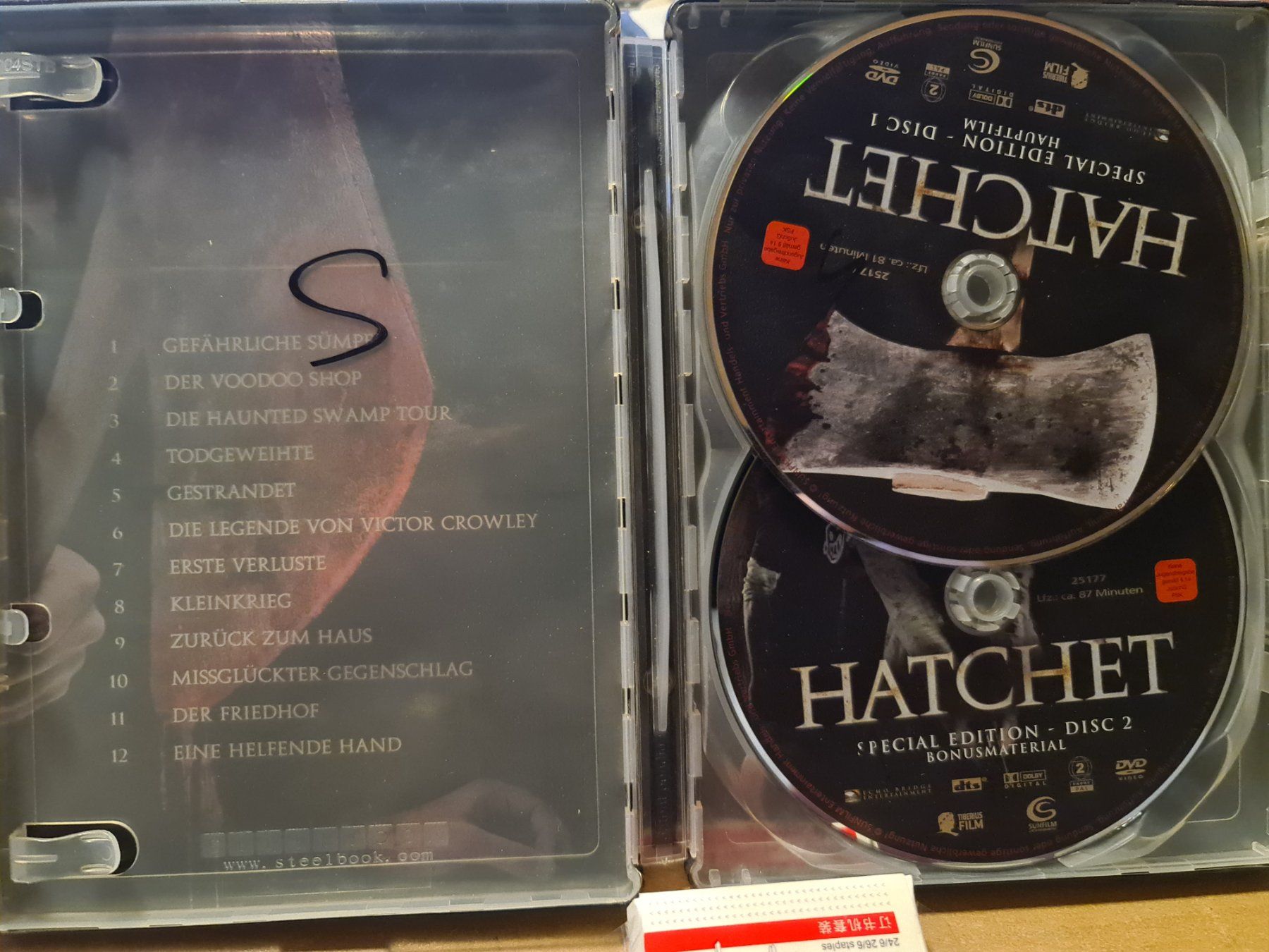 Alle DVDs: Hatchet 1+2 DVD Steelbook Uncut Edition – Gebraucht aus Dintikon von Vexi 1