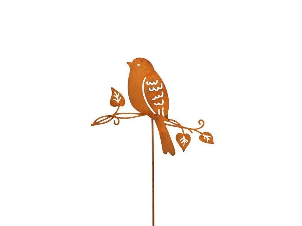 Tutte le decorazioni: Vogel am Stab Rostoptik Metall 45cm – Nuovo e nell'imballaggio originale da Matzendorf venduto da Gartendeko-Shop