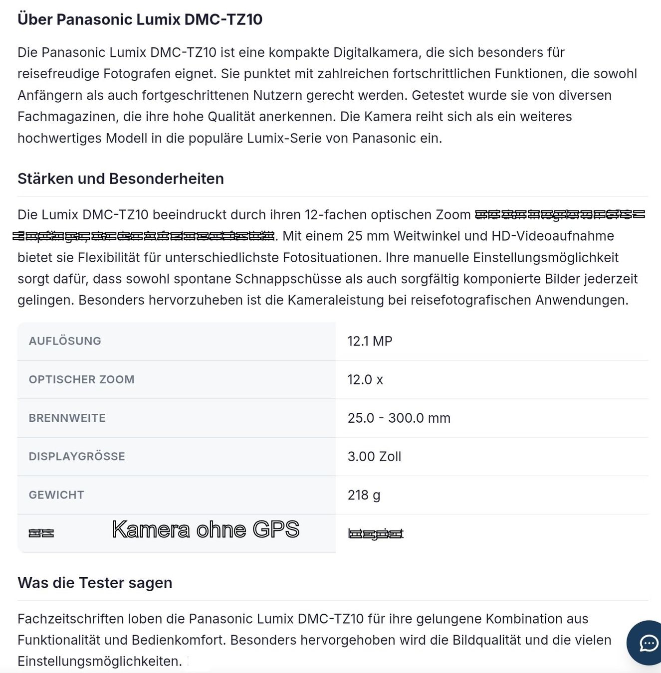 Panasonic Kamera: Panasonic Lumix DMC-TZ10 – Gebraucht aus Männedorf von Ziitglogge 4