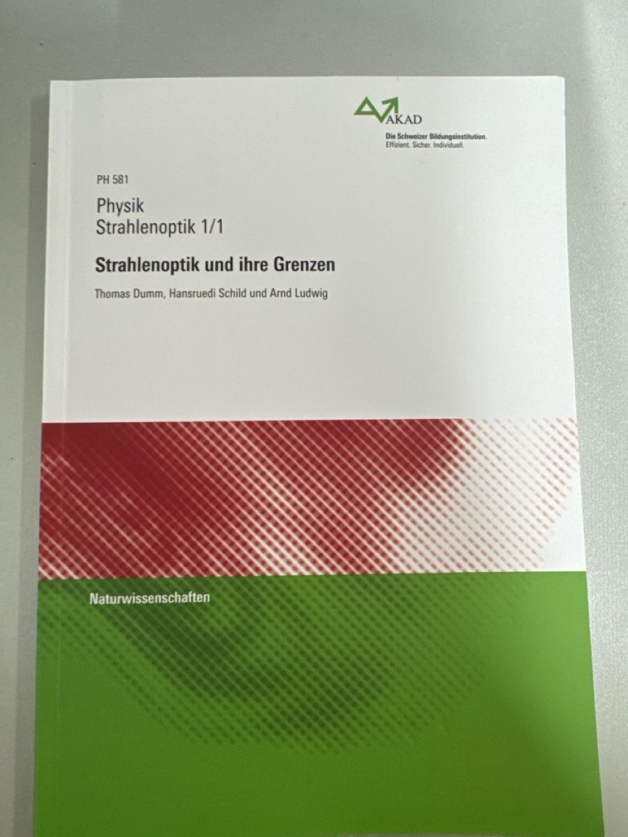 Libri: AKAD - Physik Strahlenoptik 1/1 – Usato da Interlaken venduto da ibomahmud