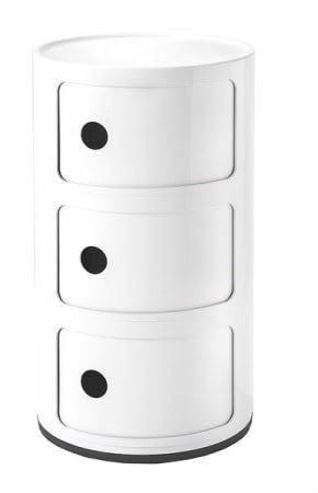 Kartell Set di tavolo e panche: Kartell Componibile Endtische, weiß – Nuovo e nell'imballaggio originale da Bottighofen venduto da zaap