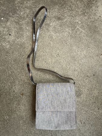 CHARLES JOURDAN Handtasche Umhängetasche silberfarben