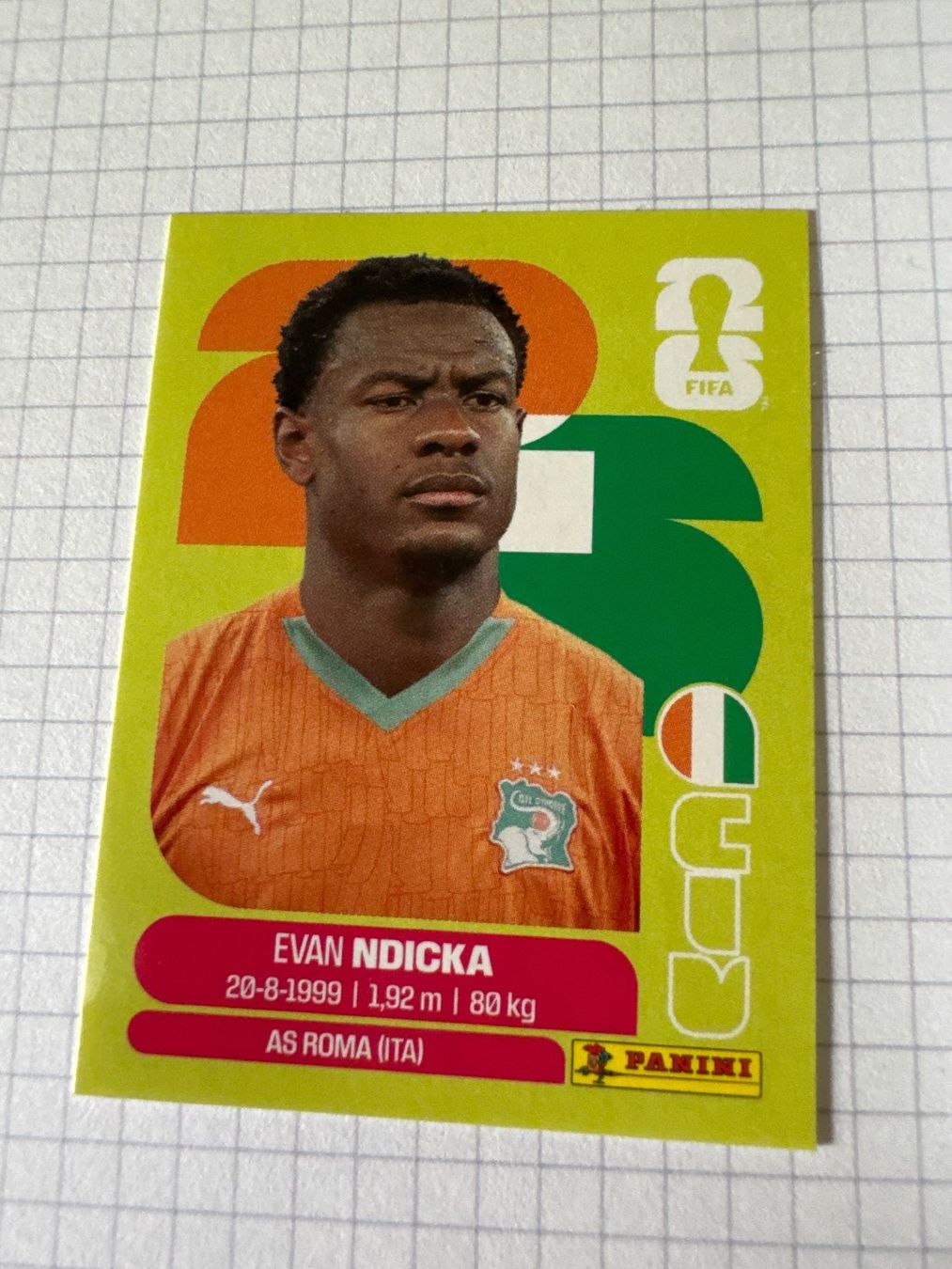 Panini Carte collezionabili: Panini Sticker WM 2026, CIV 6 Evan Ndicka – Nuovo (secondo la descrizione) da Winterthur venduto da mathis-spielsteine