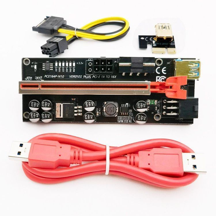 GPU RISER VER 010S PLUS PCI-E Kit 10x (Neu und originalverpackt) in ...