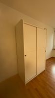 Kleiderschrank weiss, 2 Schiebetüren, Landhaus-Stil
