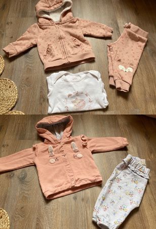 PRIMARK & ZY 🦊💕🧡 2 set Hoodie & Pant & Body 68