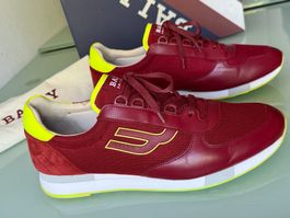 BALLY GAVINO Canvas Mesh Wildleder Leder Lo Top Sneaker 44.5