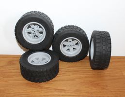 Lego 4 Räder Reifen Felge Pneu 94,3 x 38R