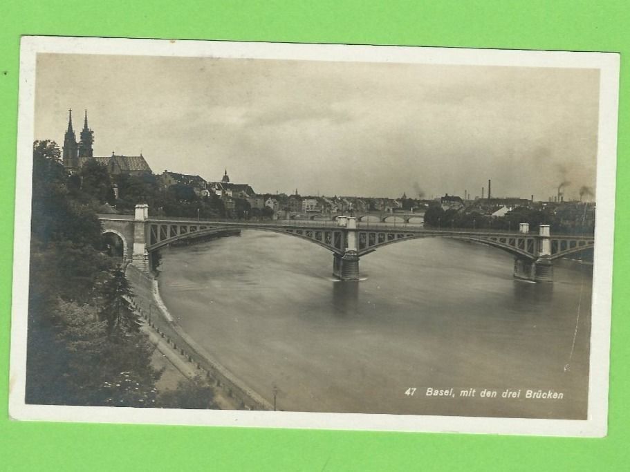 Cartes postales: Basel mit den drei Brücken – D'occasion à Zürich par t24_de