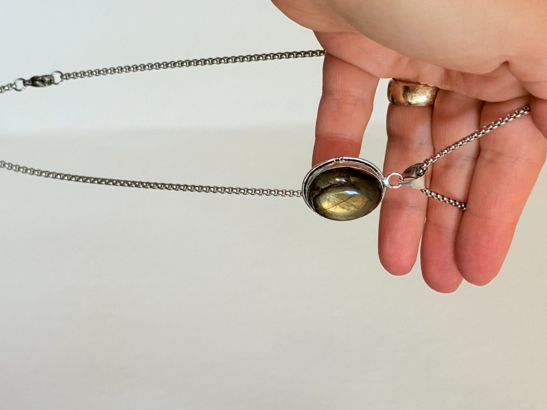 Catenine: Collier labradorite, élégant et tendance ✨ – Nuovo e nell'imballaggio originale da Genève venduto da AWWA 5
