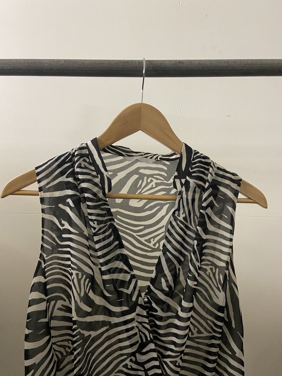 H&M Camicette: Sommertop Zebraprint Wickeloptik – Usato da Bad Ragaz venduto da leadaria 2