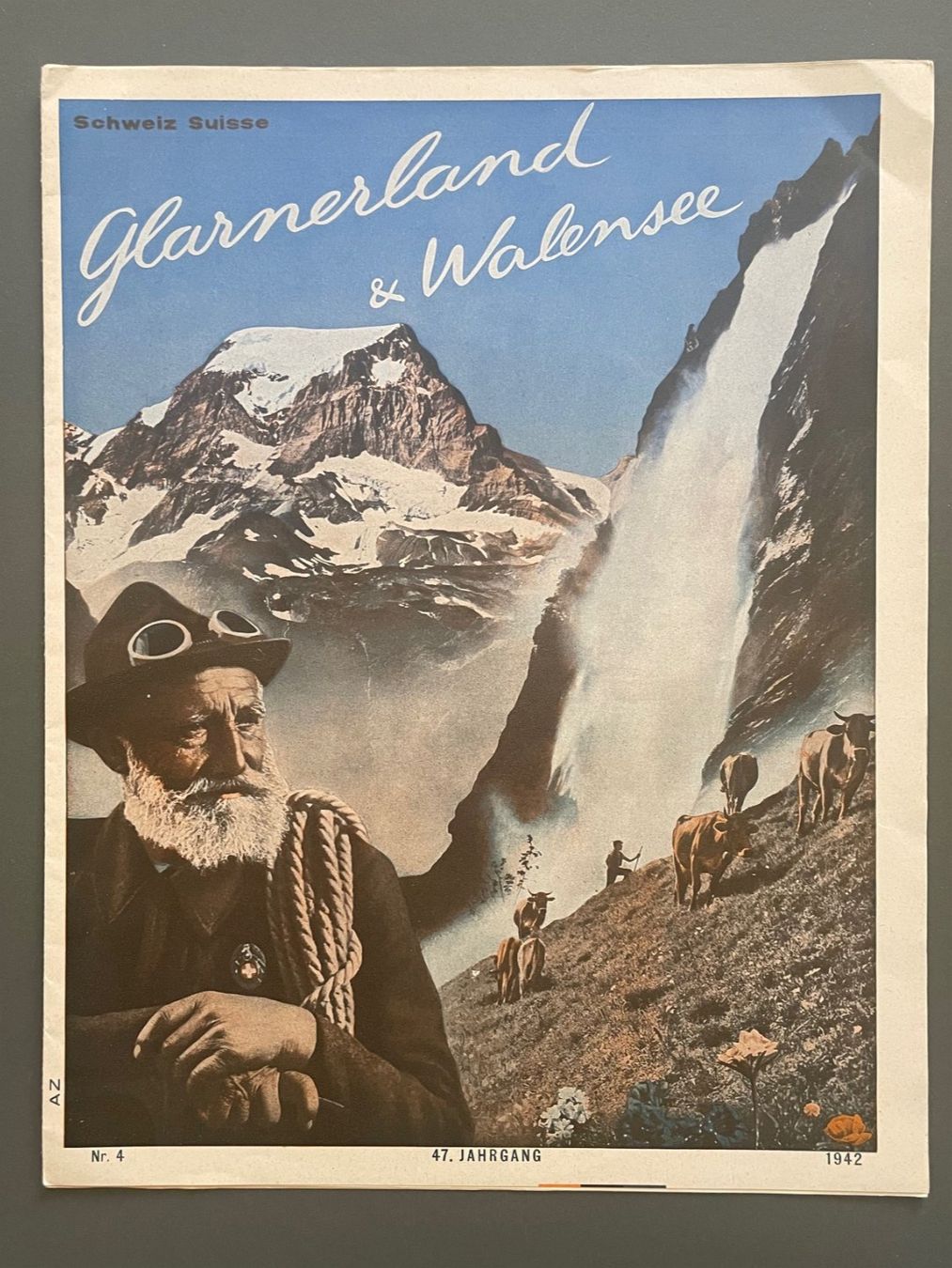Documenti: Herbert Matter grossformatiges Fremdenblatt Glarnerland – Usato da Luzern venduto da oh_08
