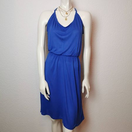H&M Schlichtes Sommerkleid Blau für den Alltag - XS / S