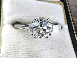 Diamant Solitär 1.3ct  Ring Platin 950 Verlobungsring