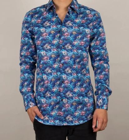 Coton Doux Paris Sea Meerwasser Hemd 42