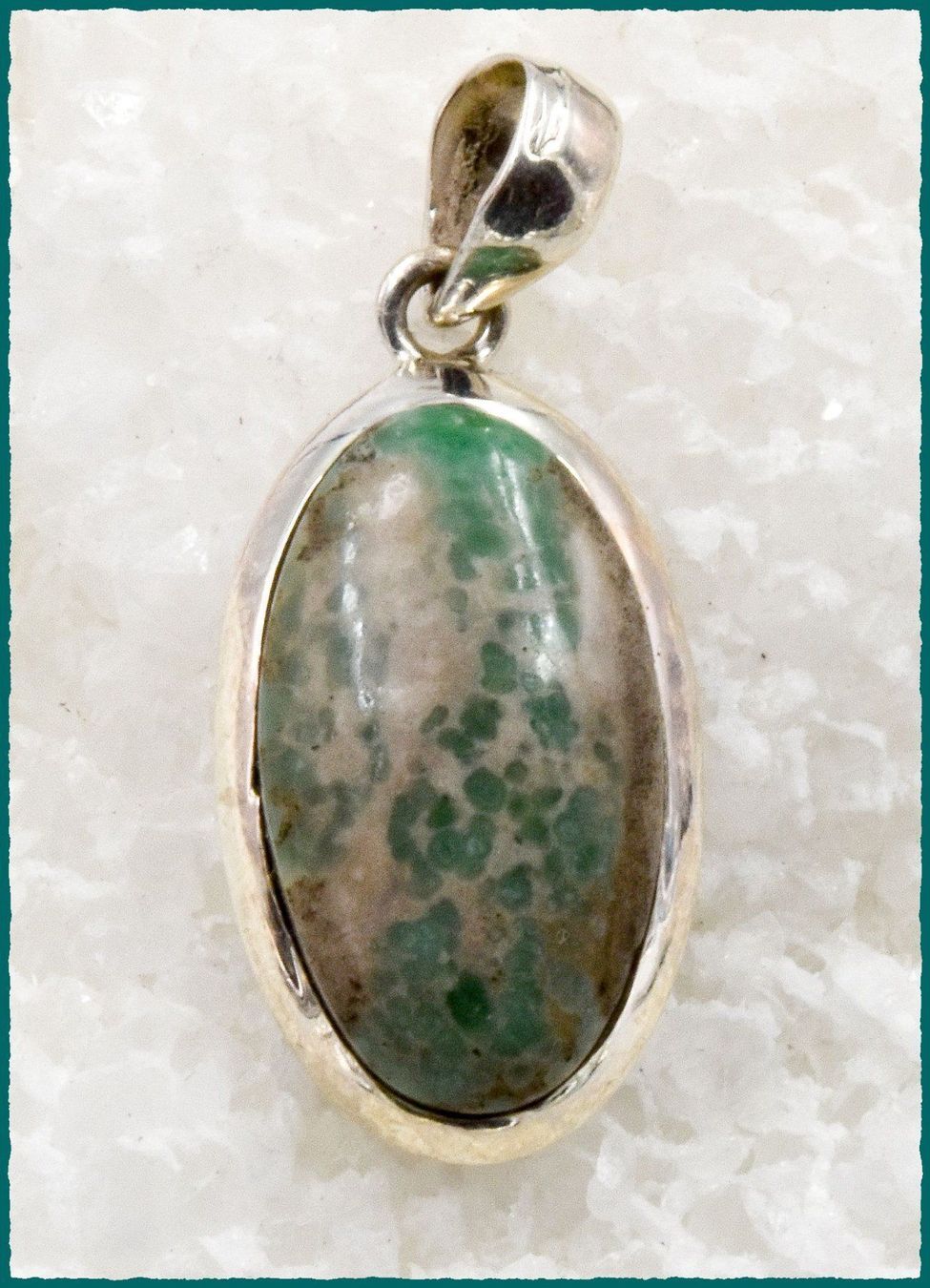 Anhänger: ♛ Variscite 925 Silber Anhänger – Neu und originalverpackt aus Oberglatt ZH von Hot-Spot