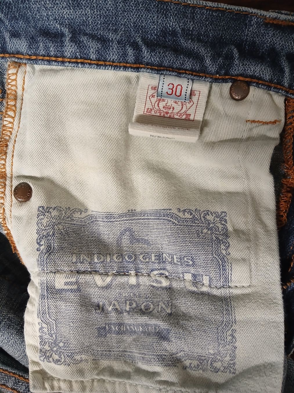 Jeans: Evisu Jeans Grösse 30 hellblau used Denim – Gebraucht aus kreuzlingen von Biberli7 5
