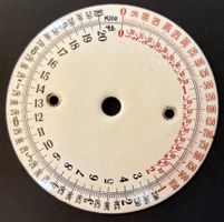VINTAGE WAAGE ZIFFERLATT EMAILLIERT