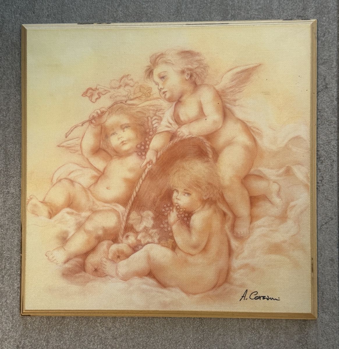 Foto & Immagini: Bild mit Engeln 25x25 – Usato da Schwerzenbach venduto da schwerzi70