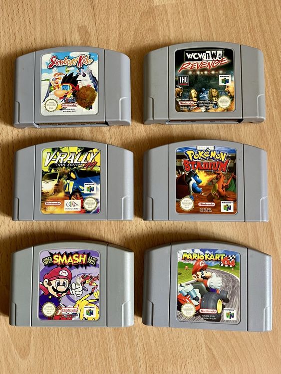 Nintendo 64 inkl. 2 Controller und Legenden-Games 3
