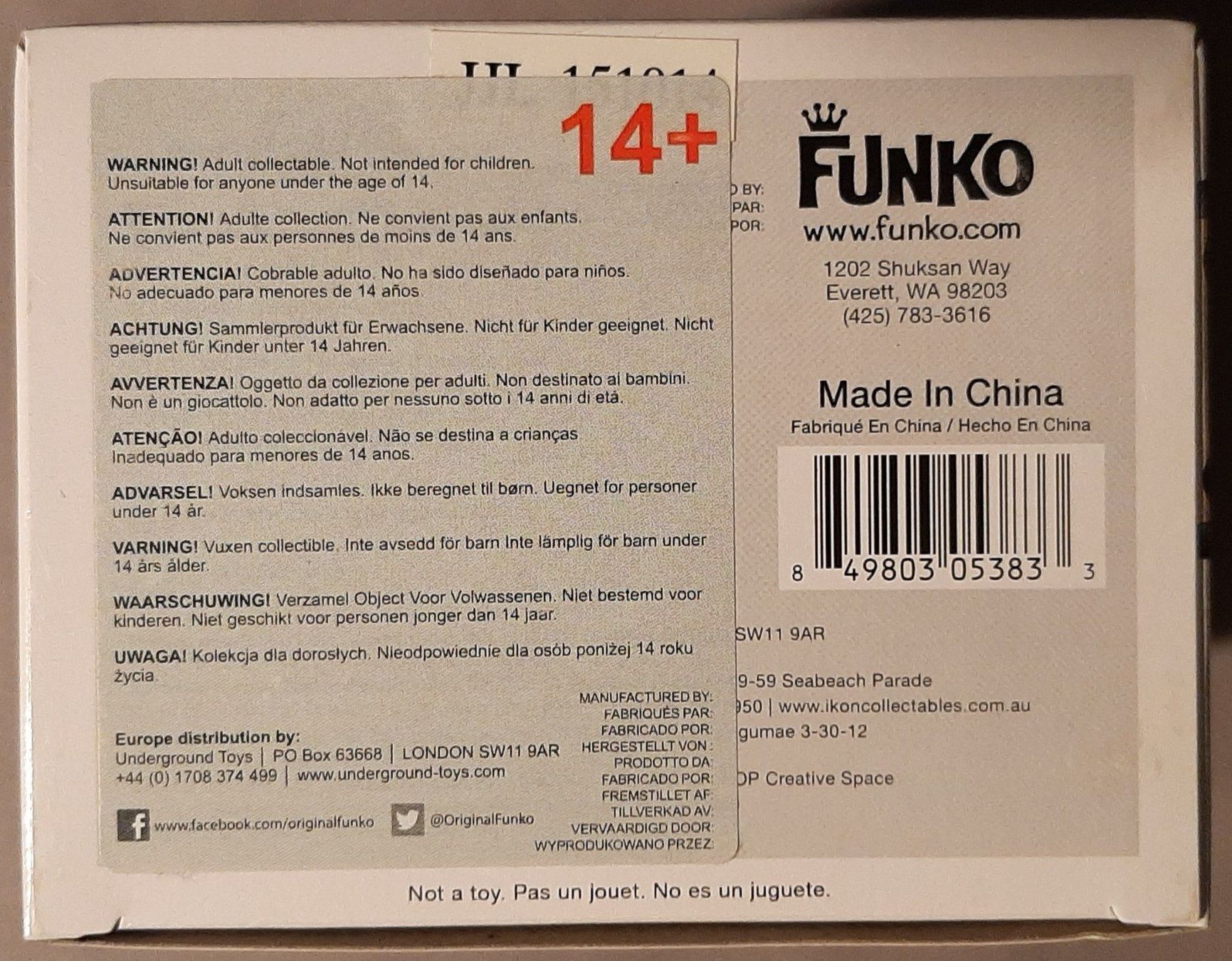 Funko Statuette: Funko Pop Monty Python French Taunter – Nuovo e nell'imballaggio originale da Montet (Glâne) venduto da KOADA 5