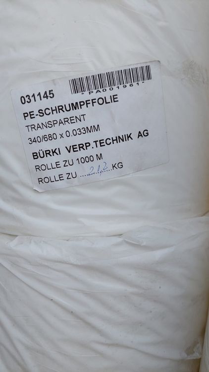 Schrumpffolie Rolle 1000m,PE Folie, Verpackungsfolie -529 3