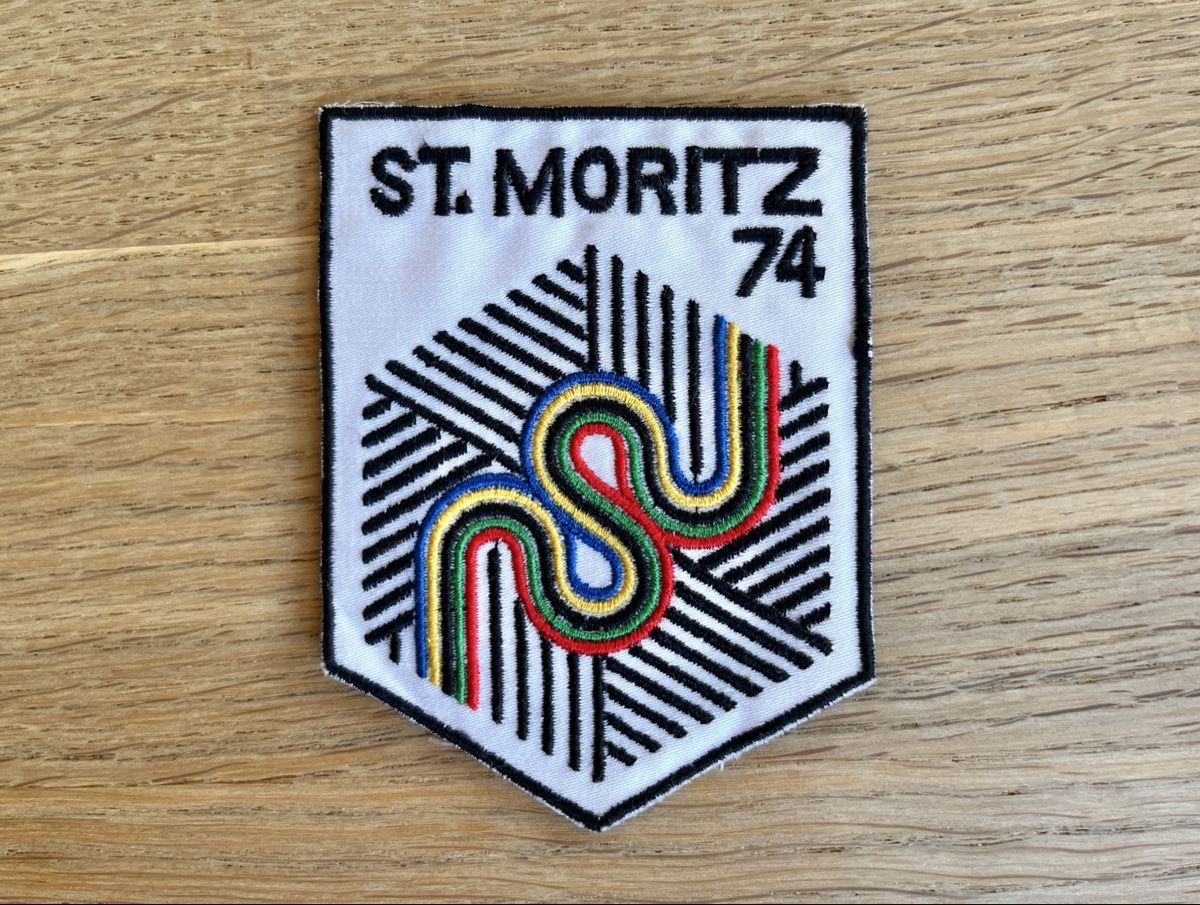 Toppe: 1974 St. Moritz '74 Ski Weltmeisterschaft Aufnäher Patch – Usato da Bigorio venduto da catone82
