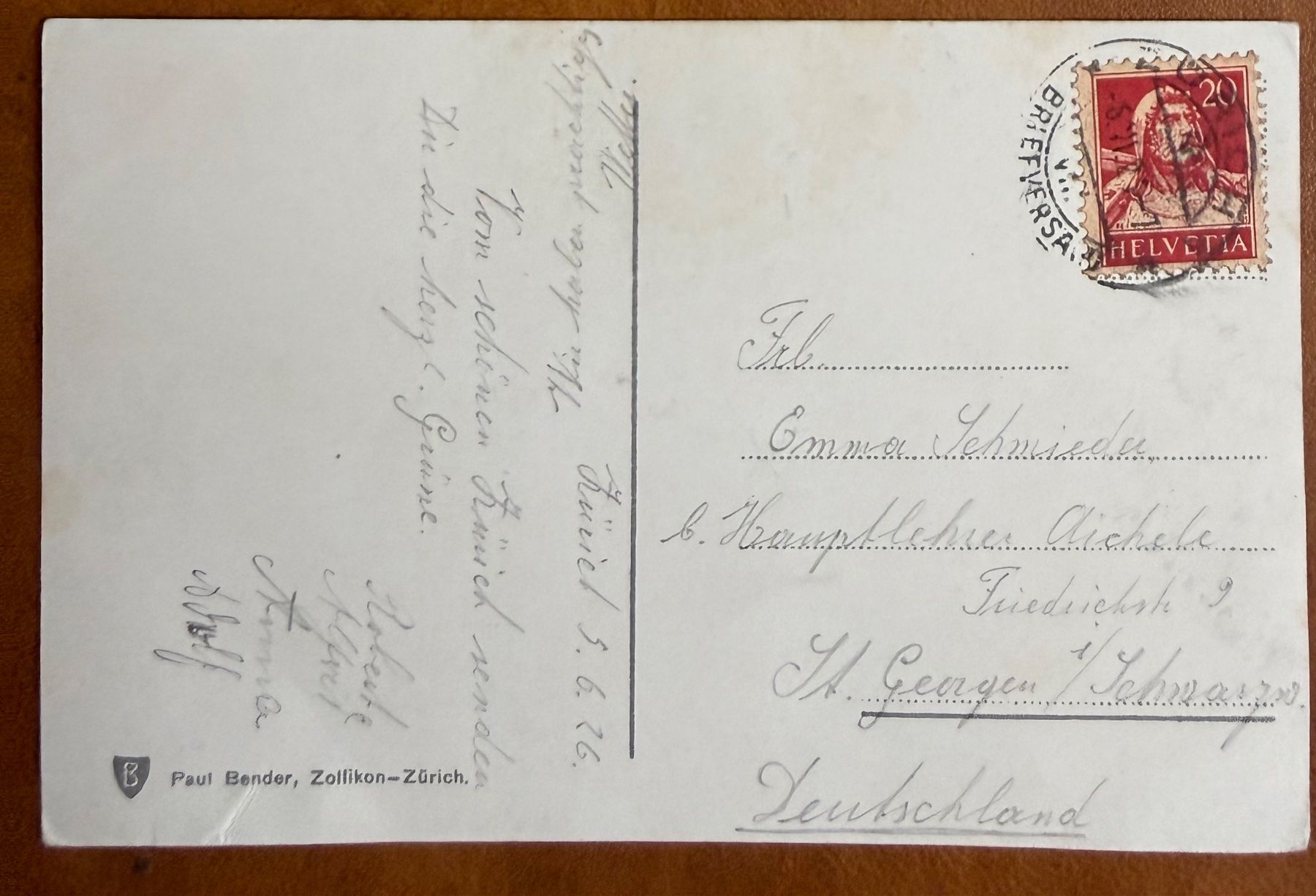 Cartoline postali: Zürich mit Bellevue  - Trams 1925 – Usato da Lutry venduto da Ediego 1