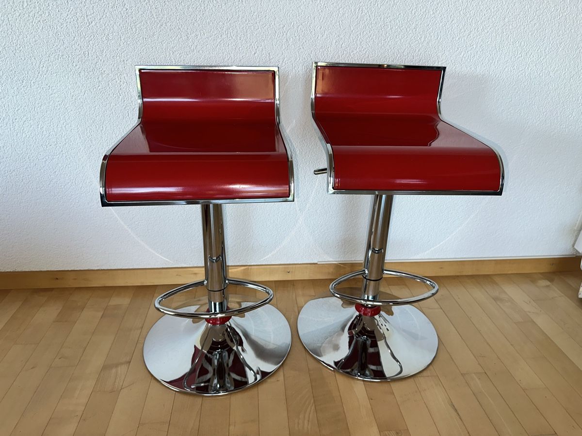 Interio Hocker: Barhocker, höhenverstellbar – Gebraucht aus Rubigen von Spiderblue55