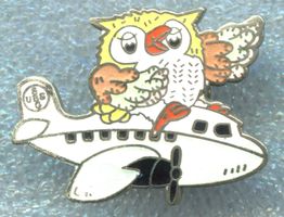 UBS  Eule  mit Flugzeug